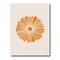 Designart - Minimal Orange Radiant Sun I - Modern Canvas Wall Art Print
